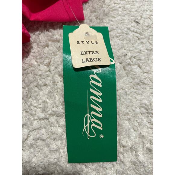 NWT VTG Joanna Shirt Women's XL Collared Long Sleeve Button Up Top pink US Made - Picture 8 of 9